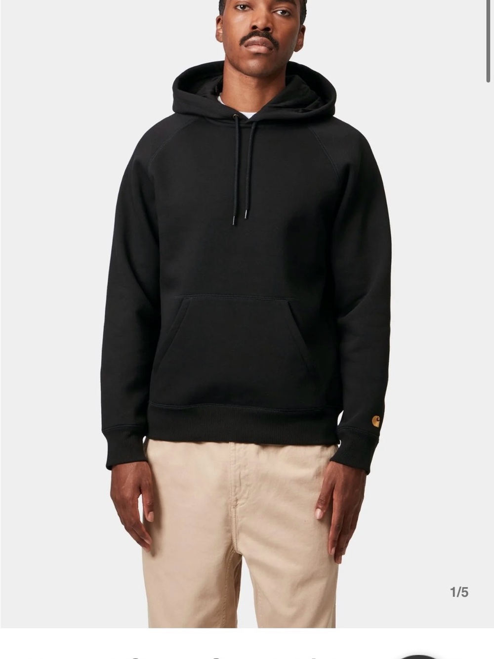Carhartt WIP Chase hoodie hooded sweat mens black hoodie